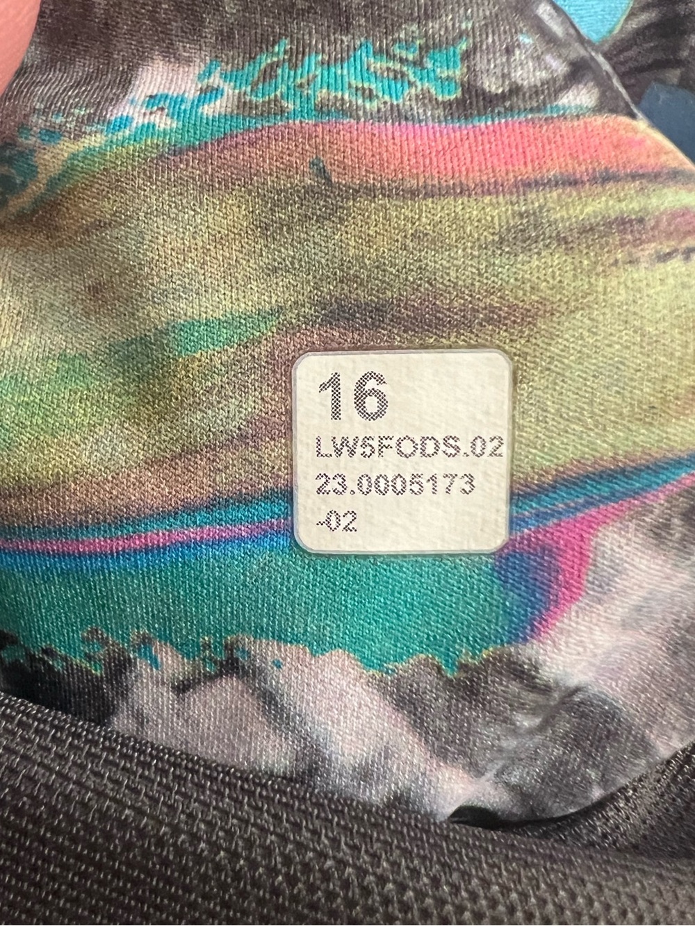 #980 Lululemon Fast and Free HR Tight 25” Paint Drift Multi Size 16 NWOT - Picture 8 of 8